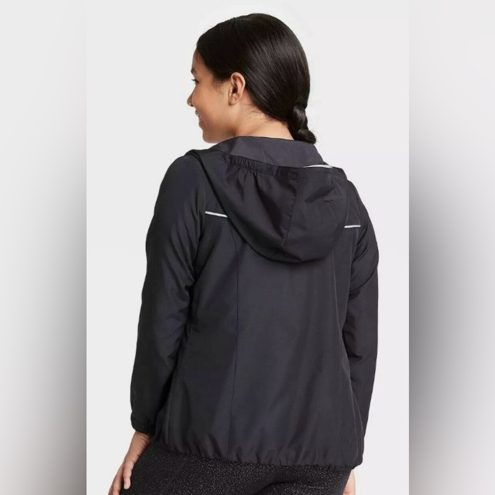 Long-Sleeve Girls Water Repellent Jacket Windbreaker Coat NEW Lg All-in-Motion!